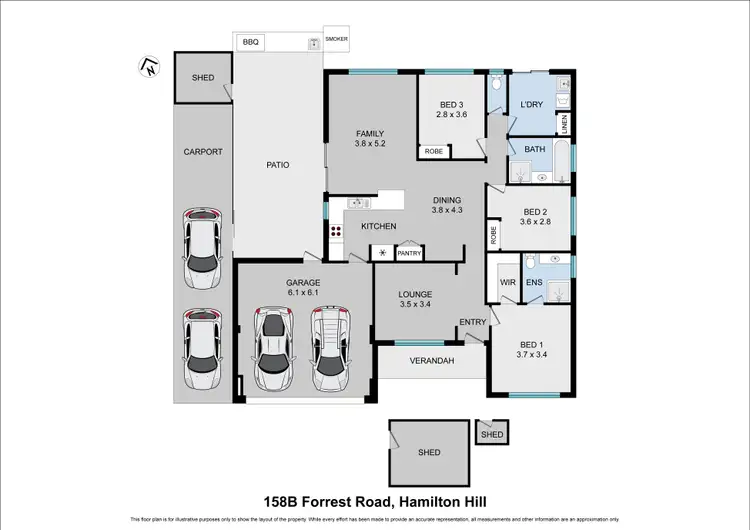 Floorplan of Homely house listing, 158B Forrest Road, Hamilton Hill WA 6163