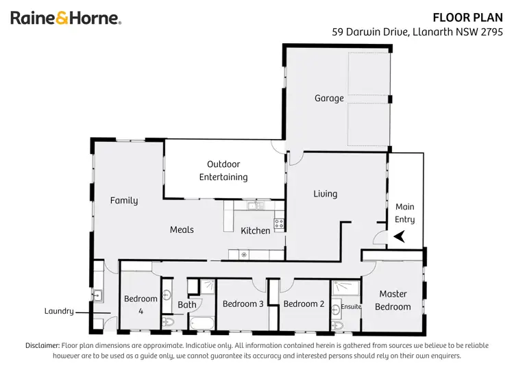 Floorplan of Homely house listing, 59 Darwin Drive, Llanarth NSW 2795