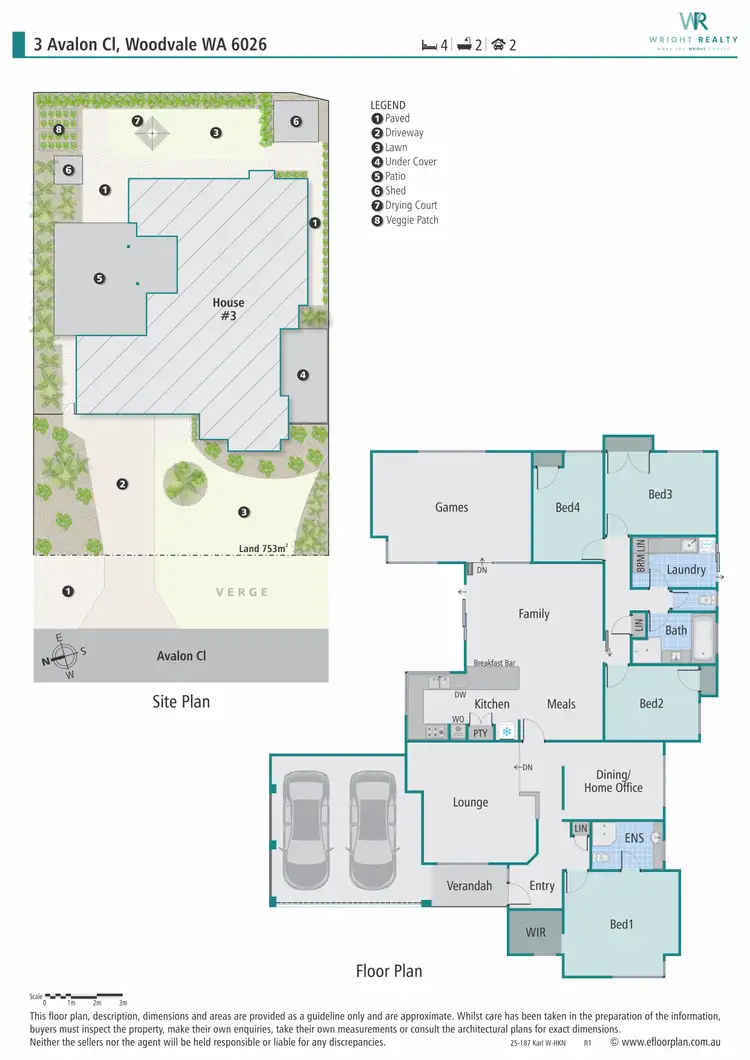 Floorplan of Homely house listing, 3 Avalon Close, Woodvale WA 6026