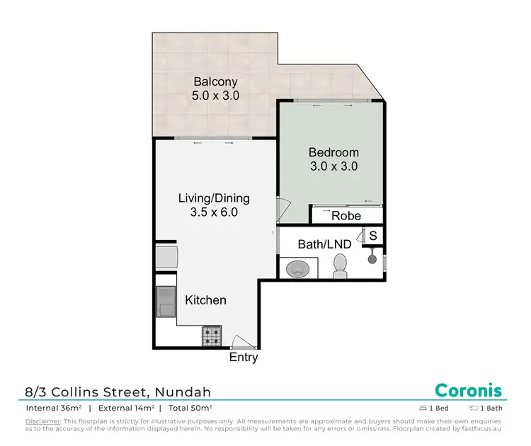 Floorplan of Homely unit listing, 8/3 Collins Street, Nundah QLD 4012