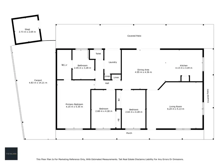 Floorplan of Homely house listing, 2 Jennifer Place, Wangaratta VIC 3677