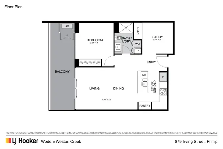 Floorplan of Homely apartment listing, 8/9 Irving Street, Phillip ACT 2606