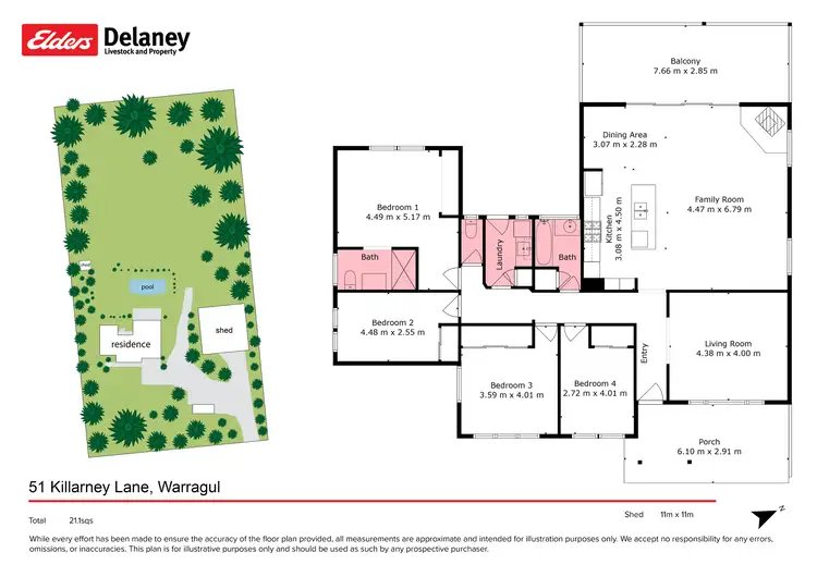 Floorplan of Homely house listing, 51 Killarney Lane, Warragul VIC 3820