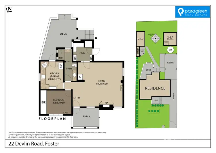 Floorplan of Homely house listing, 22 Devlin Road, Foster VIC 3960