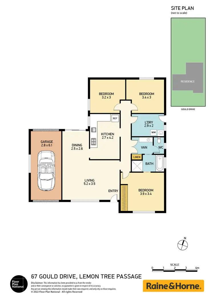 Floorplan of Homely house listing, 67 Gould Drive, Lemon Tree Passage NSW 2319