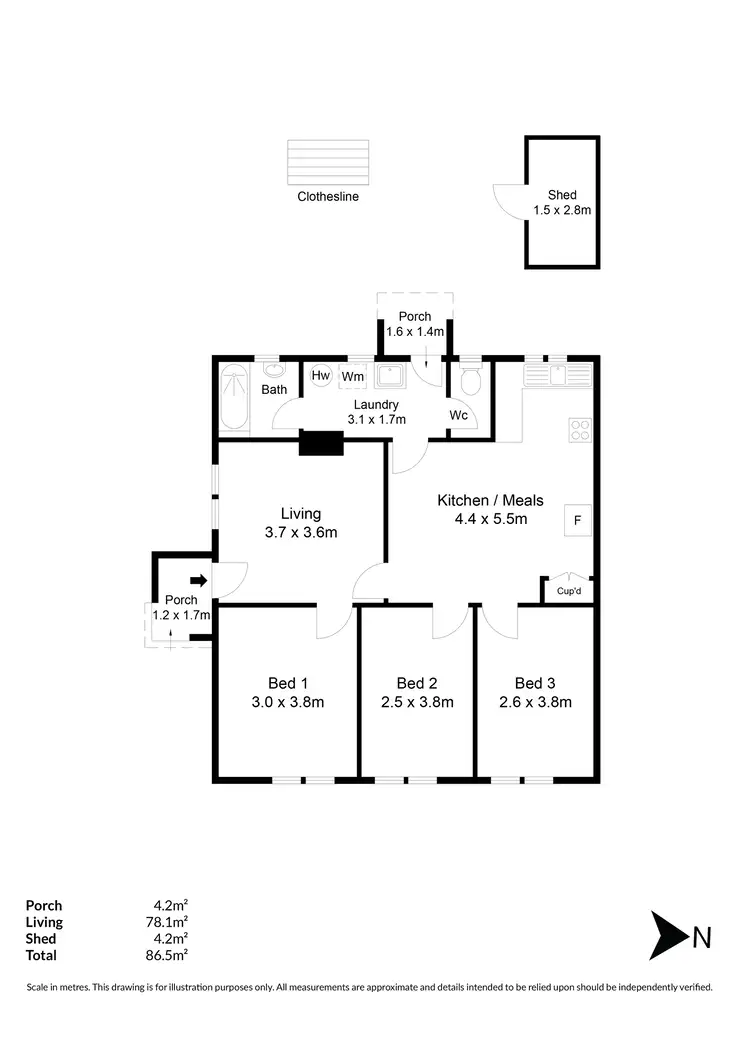 Floorplan of Homely house listing, 510 Main North Road, Blair Athol SA 5084