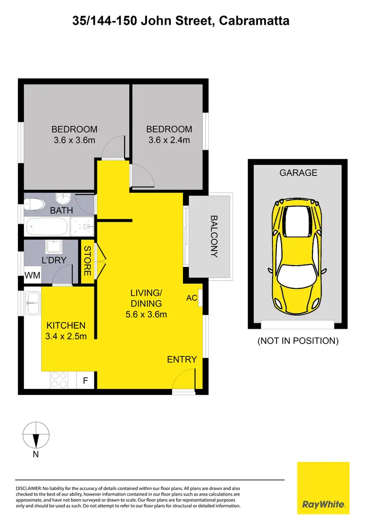Floorplan of Homely apartment listing, 35/144-150 John Street, Cabramatta NSW 2166