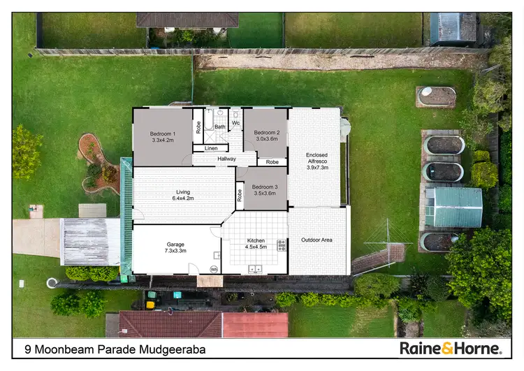 Floorplan of Homely house listing, 9 Moonbeam Parade, Mudgeeraba QLD 4213