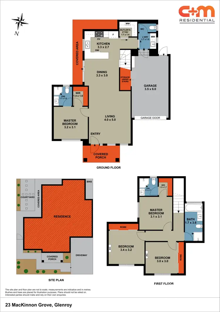 Floorplan of Homely townhouse listing, 23 Mackinnon Grove, Glenroy VIC 3046