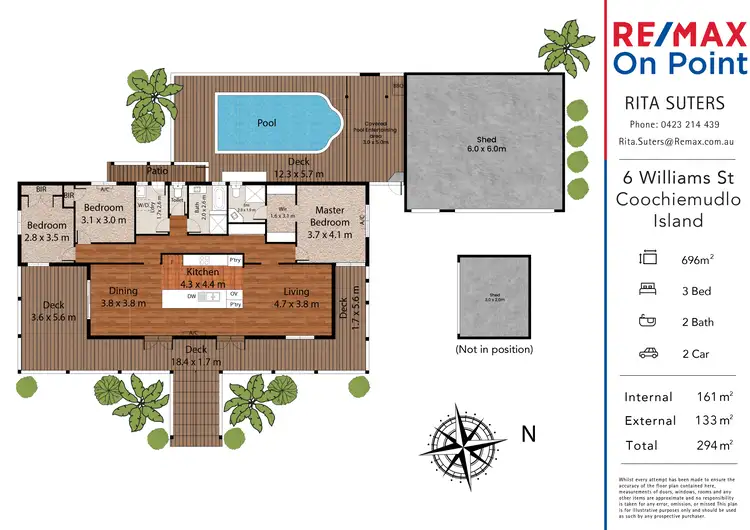 Floorplan of Homely house listing, 6 Williams Street, Coochiemudlo Island QLD 4184