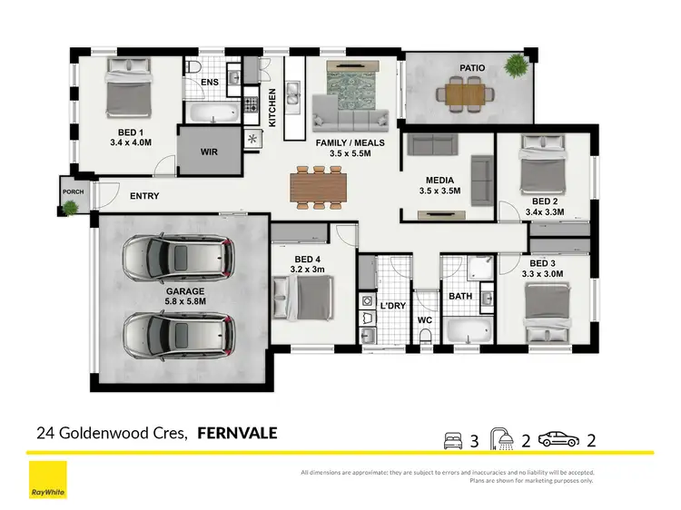 Floorplan of Homely house listing, 24 Goldenwood Crescent, Fernvale QLD 4306