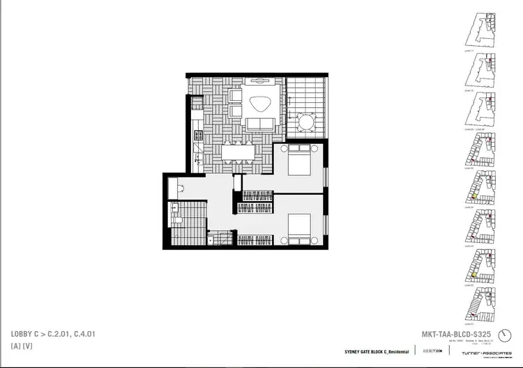 Floorplan of Homely apartment listing, 201/850 Bourke Street, Waterloo NSW 2017