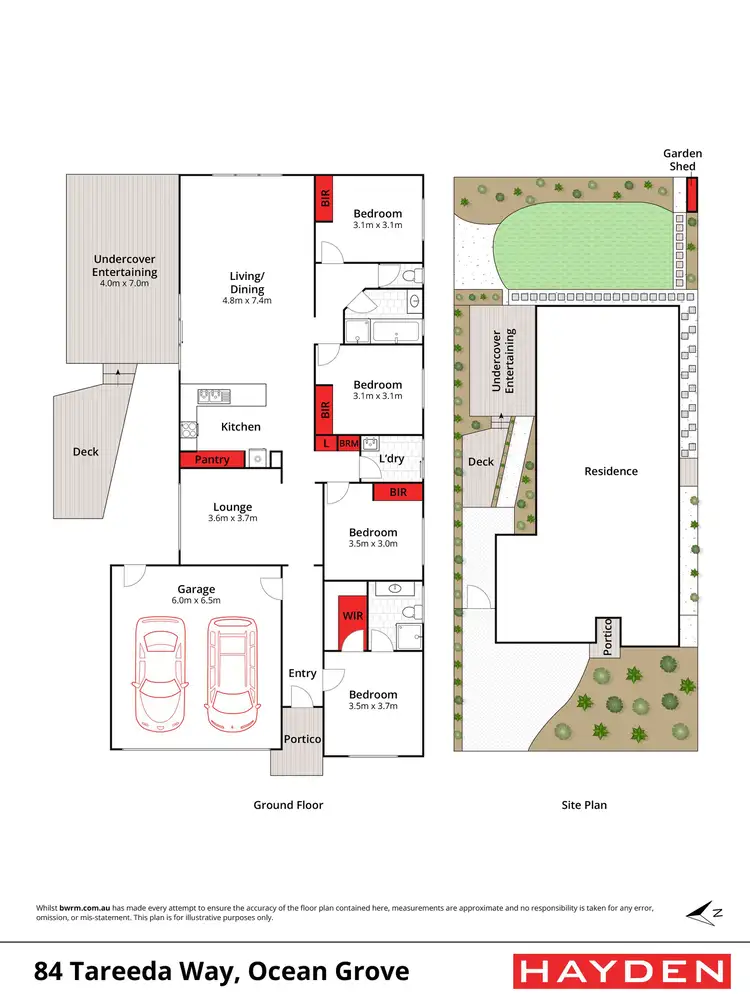 Floorplan of Homely house listing, 84 Tareeda Way, Ocean Grove VIC 3226