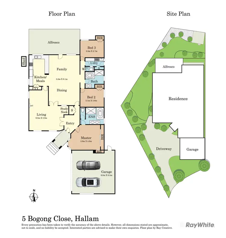 Floorplan of Homely house listing, 5 Bogong Close, Hallam VIC 3803
