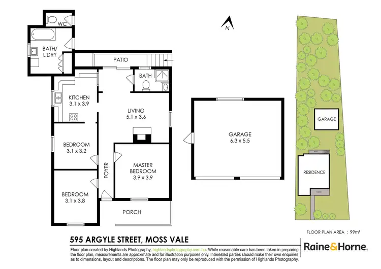 Floorplan of Homely house listing, 595 Argyle Street, Moss Vale NSW 2577
