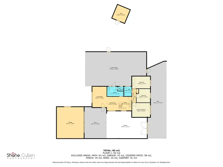 Floorplan of Homely house listing, 1 Blackall Place, South Kalgoorlie WA 6430