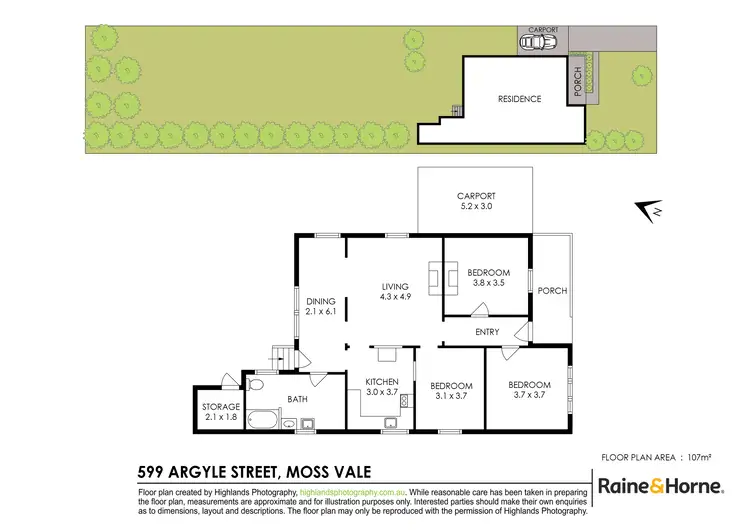 Floorplan of Homely house listing, 599 Argyle Street, Moss Vale NSW 2577