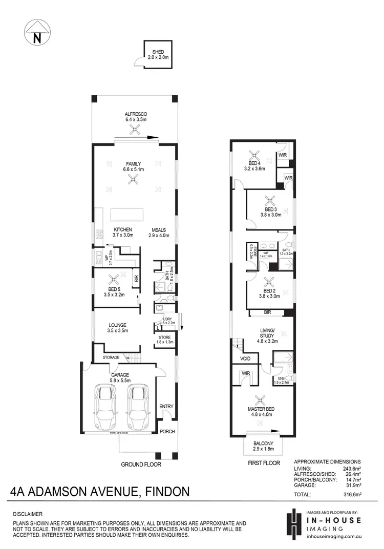 Floorplan of Homely house listing, 4A Adamson Avenue, Findon SA 5023