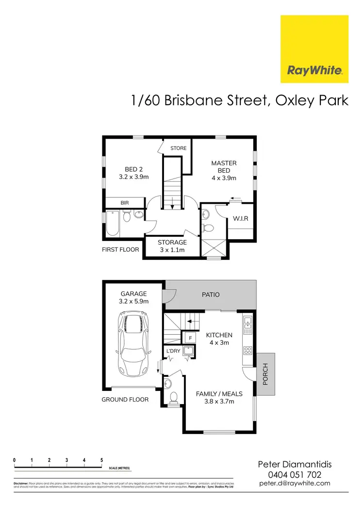 Floorplan of Homely townhouse listing, 1/60 Brisbane Street, Oxley Park NSW 2760