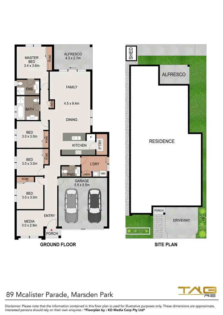 Floorplan of Homely house listing, 89 Mcalister Parade, Marsden Park NSW 2765