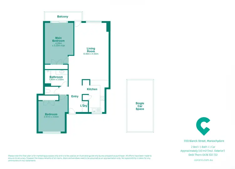 Floorplan of Homely unit listing, 7/10 Blanck Street, Maroochydore QLD 4558