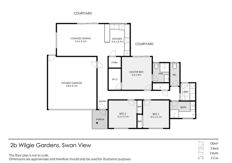 Floorplan of Homely house listing, 2B Wilgie Gardens, Swan View WA 6056