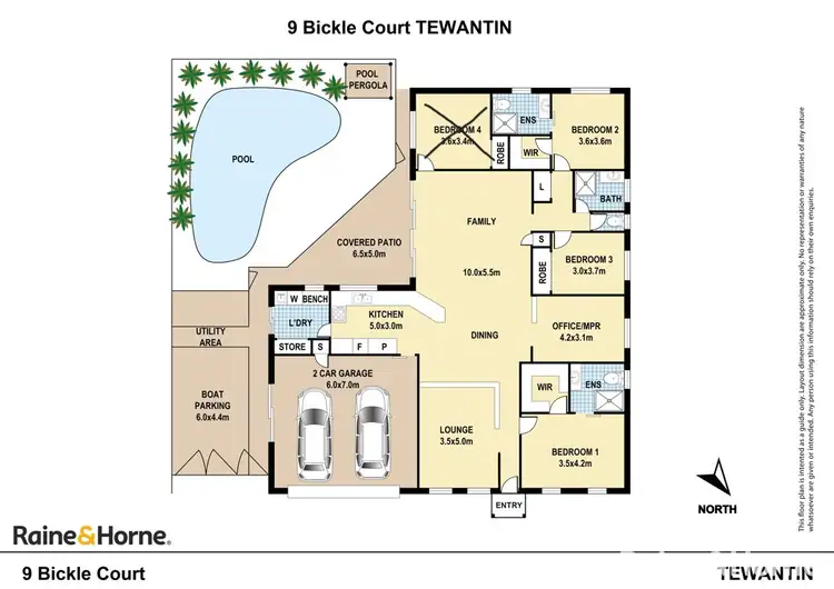 Floorplan of Homely house listing, 9 Bickle Court, Tewantin QLD 4565