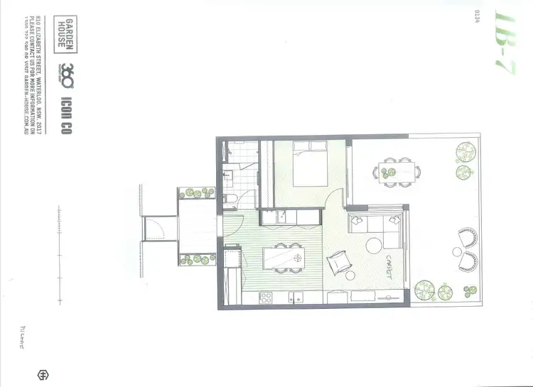Floorplan of Homely apartment listing, D134/810-822 Elizabeth Street, Waterloo NSW 2017