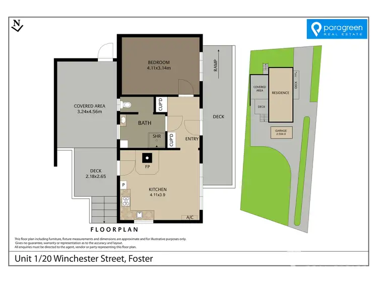 Floorplan of Homely unit listing, 1/20 Winchester Street, Foster VIC 3960
