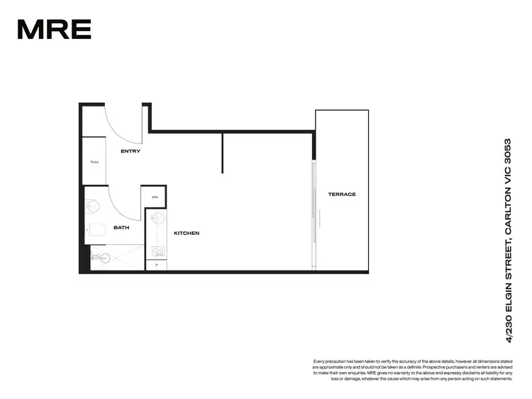 Floorplan of Homely studio listing, 4/230 Elgin Street, Carlton VIC 3053
