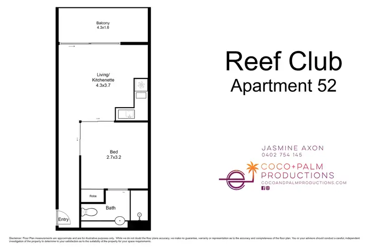 Floorplan of Homely unit listing, 52/62-64 Davidson Street (The Reef Club), Port Douglas QLD 4877
