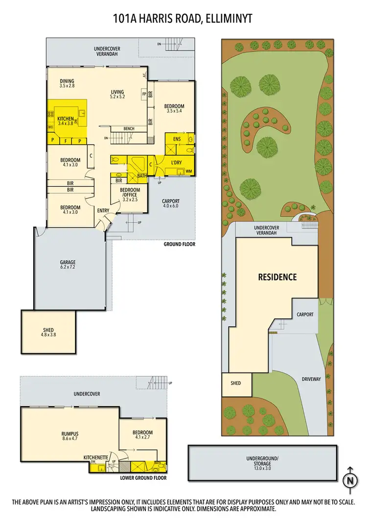 Floorplan of Homely house listing, 101A Harris Road, Elliminyt VIC 3250