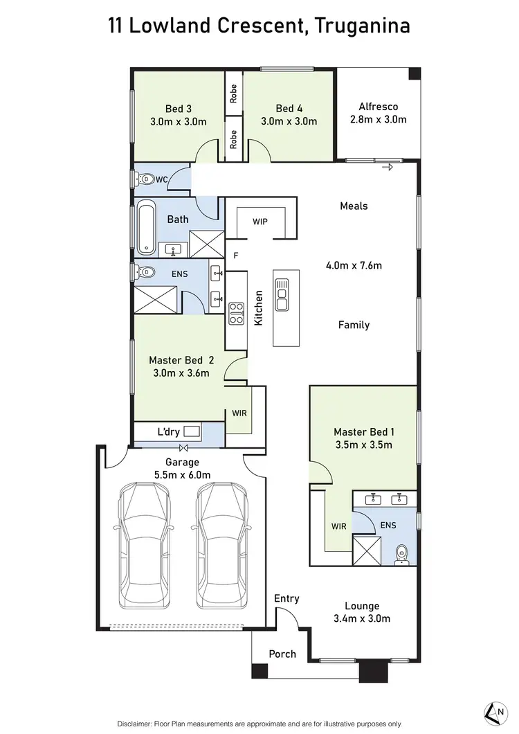 Floorplan of Homely house listing, 11 Lowland Crescent, Truganina VIC 3029