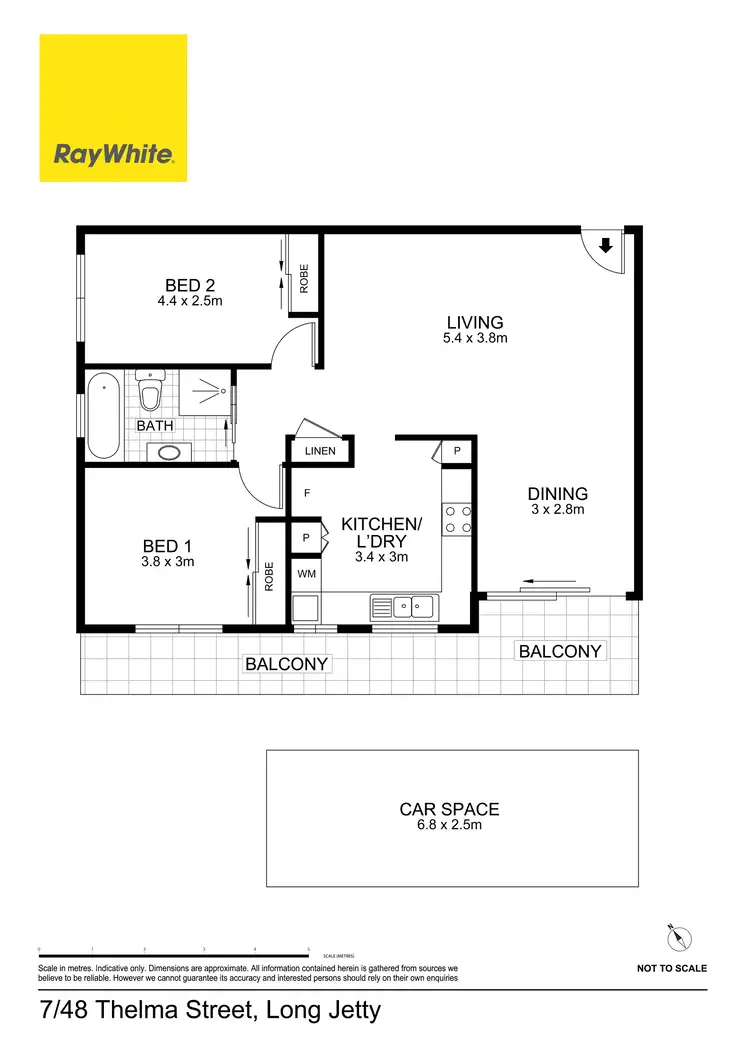Floorplan of Homely unit listing, 7/48 Thelma Street, Long Jetty NSW 2261