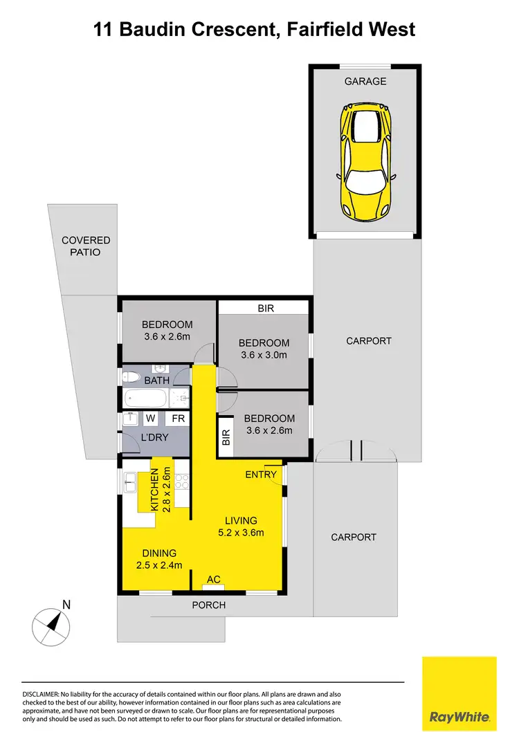 Floorplan of Homely house listing, 11 Baudin Crescent, Fairfield West NSW 2165
