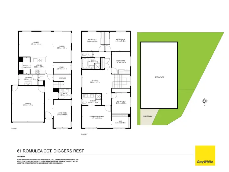 Floorplan of Homely house listing, 61 Romulea Circuit, Diggers Rest VIC 3427