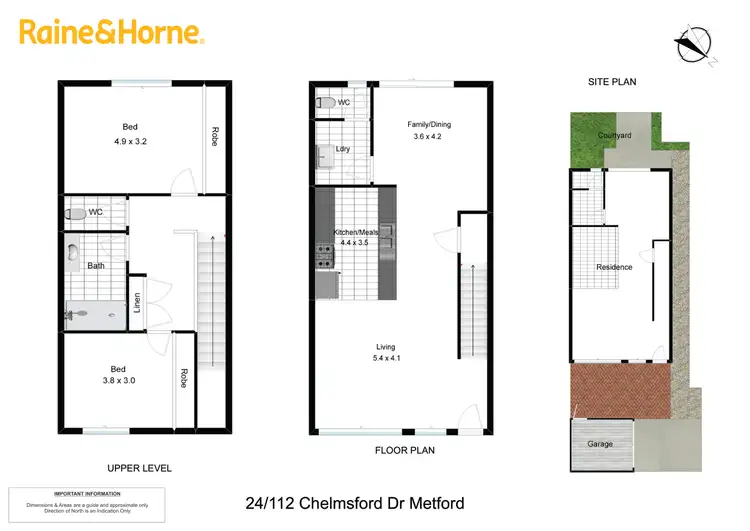 Floorplan of Homely townhouse listing, 24/112 Chelmsford Drive, Metford NSW 2323