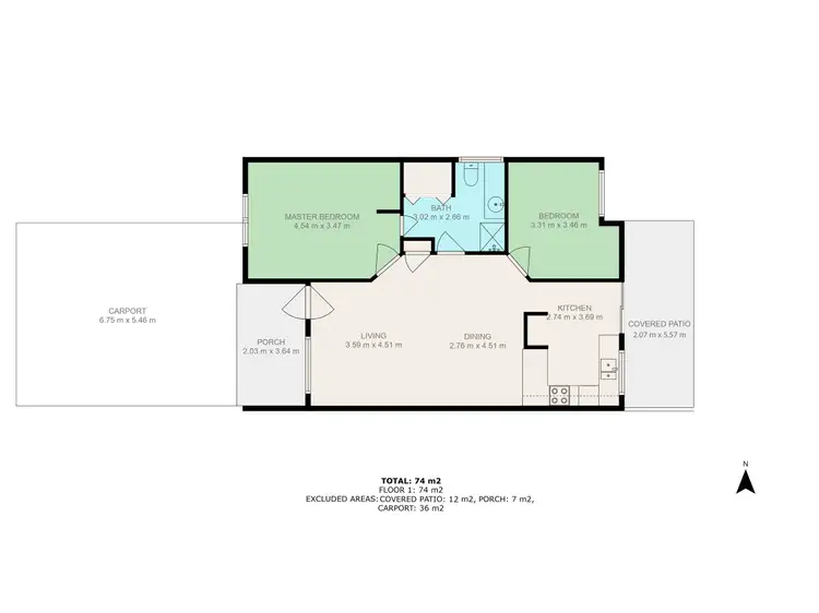 Floorplan of Homely unit listing, 19/33 Davies Way, Broadwater WA 6280