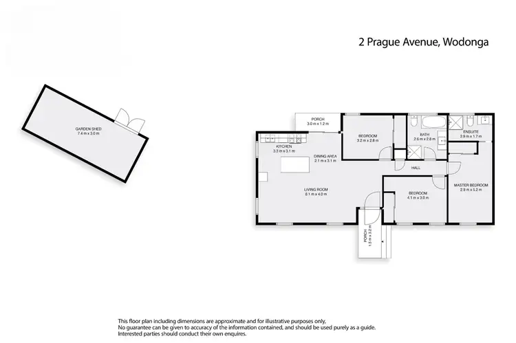 Floorplan of Homely house listing, 2 Prague Avenue, Wodonga VIC 3690