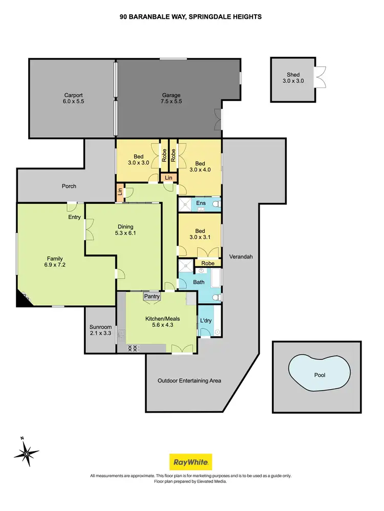 Floorplan of Homely house listing, 90 Baranbale Way, Lavington NSW 2641