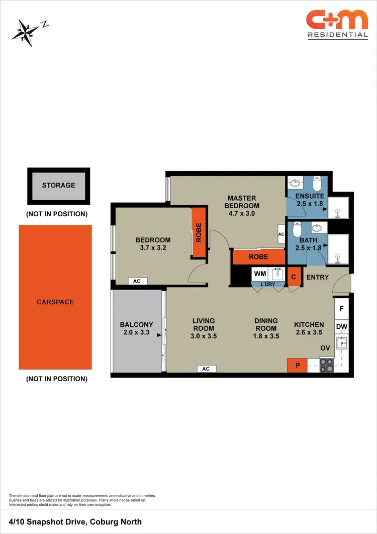 Floorplan of Homely apartment listing, 4/10 Snapshot Drive, Coburg North VIC 3058