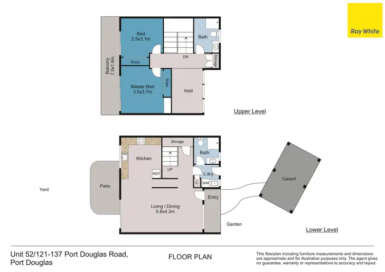 Floorplan of Homely apartment listing, 52/121-137 Port Douglas Road, Port Douglas QLD 4877