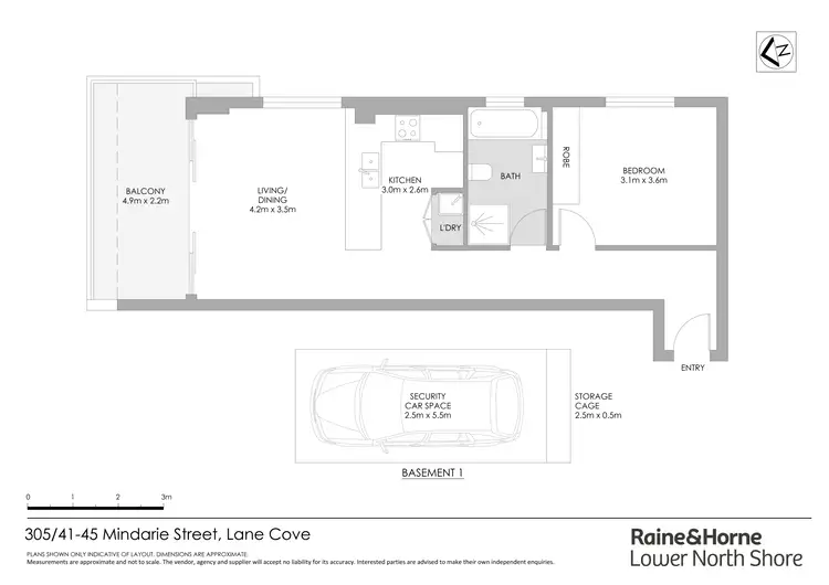 Floorplan of Homely unit listing, 29/41-45 Mindarie Street, Lane Cove NSW 2066