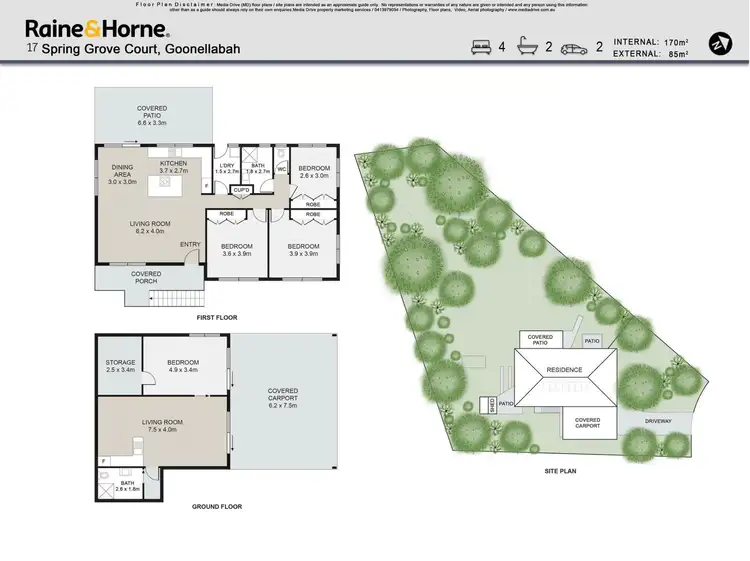 Floorplan of Homely house listing, 17 Spring Grove Court, Goonellabah NSW 2480