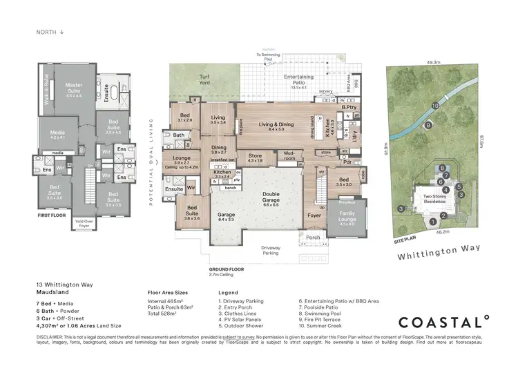 Floorplan of Homely house listing, 13 Whittington Way, Maudsland QLD 4210