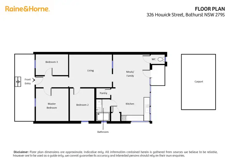 Floorplan of Homely house listing, 326 Howick Street, Bathurst NSW 2795