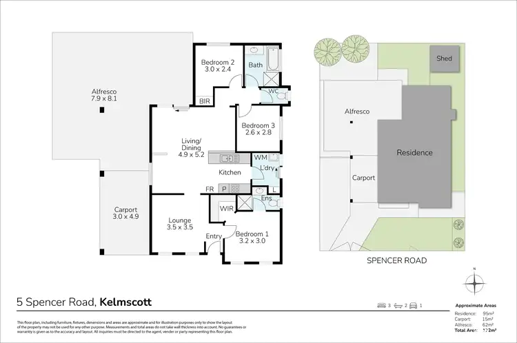 Floorplan of Homely house listing, 5 Spencer Road, Kelmscott WA 6111
