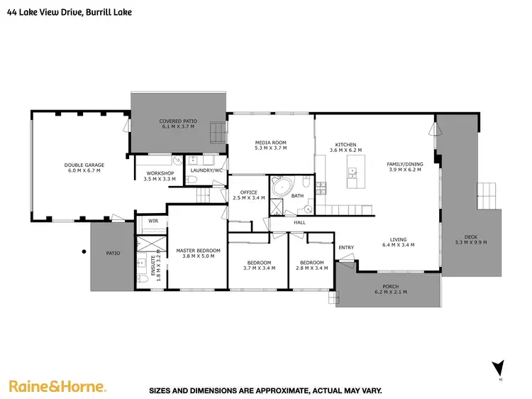 Floorplan of Homely house listing, 44 Lake View Drive, Burrill Lake NSW 2539