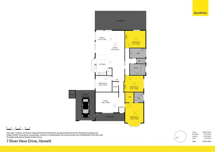Floorplan of Homely house listing, 7 River View Drive, Hewett SA 5118