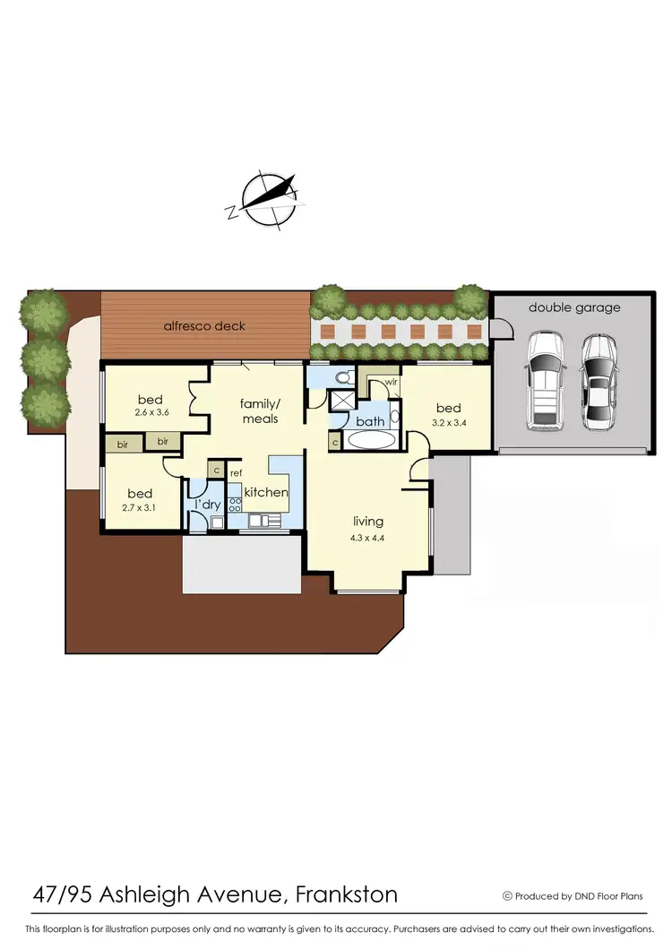 Floorplan of Homely house listing, 47/95 Ashleigh Avenue, Frankston VIC 3199